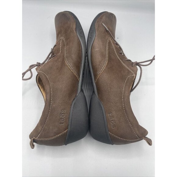 Taos Getaway Womens 10 Shoes Lace Up Brown Oxford Leather Casual Comfort - Picture 8 of 9